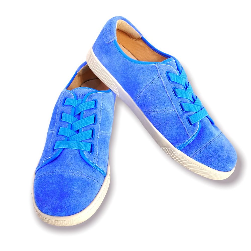 Vionic Slip-On Jean Comfort Sneakers Suede in Periwinkle Size 8.5 New No Box - Picture 6 of 9